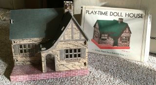 Play - Time Cardboard Doll House No.  11 Style No.  6 Warren Paper Products Co.