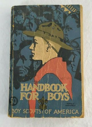 Vintage 1937 Handbook For Boys - Boy Scouts Of America Book