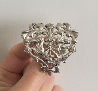 Large Antique Silver Brooch With Full 1899 Assay Office Hallmark.  20.  1 Grams.