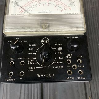 RCA WV - 38A / WV38A Volt Ohm Milliameter With Box 3