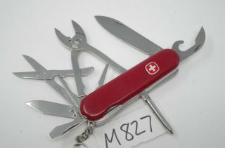 Retired Red Wenger Tradesman Folding Pocket Knife Victorinox Swiss Army EvoGrip 2