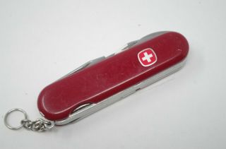 Retired Red Wenger Tradesman Folding Pocket Knife Victorinox Swiss Army EvoGrip 4