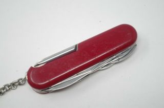 Retired Red Wenger Tradesman Folding Pocket Knife Victorinox Swiss Army EvoGrip 6