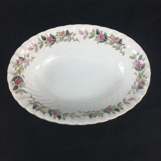 Vintage Regency Rose Fine China By Creative 2345 Oval Vegetable Bowl
