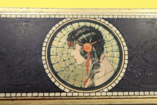 Antique Art Deco Gloria Swanson Tin Litho Box Henry Clive Canco Beautebox