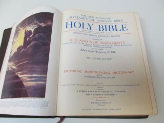 Holy Bible Red Letter Masonic Edition Cyclopedic Indexed Freemasonry Hertel 1951 5