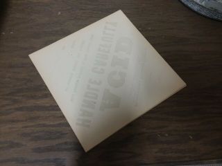 Antique Vintage Paper Sign Pennsylvania Railroad Co Acid 5