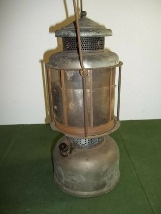 Antique Coleman Quick - Lite Lantern Brass Tank