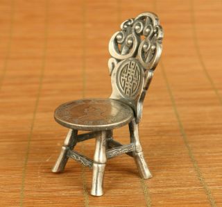 Rare Old Copper Handmade Founding Coin Chair Table Decoration