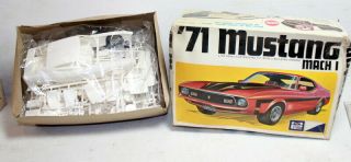 1971 3 In 1 Annual Mpc Mustang Mach I Boss Ford Model Kit 1 - 7113 1/25 428 302 71
