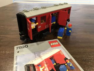 Lego Classic Vintage 12 Volt Train 7820 Mail Wagon With Instructions