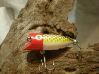Heddon Tiny Lucky 13 Lure Red Head Black Stripe Gold & Yellow Scales Tiny Lucky