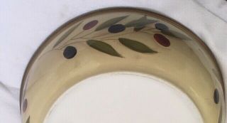 Clay Art ANTIQUE OLIVE Large Ceramic Pasta or Salad Serving Bowl 13 1/4 