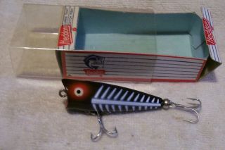 Vintage Heddon Tiny Chugger Lure 7/11/19pot Correct Box 335xbw