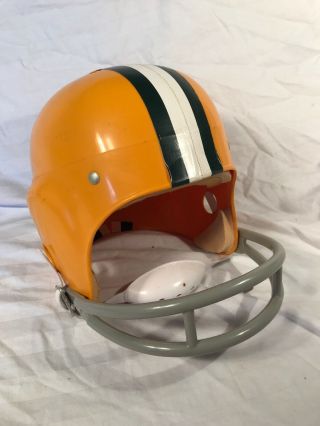 Vintage Rawlings Youth Football Helmet Medium G - 100.  GOLD AND YELLOW. 2