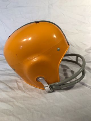 Vintage Rawlings Youth Football Helmet Medium G - 100.  GOLD AND YELLOW. 3