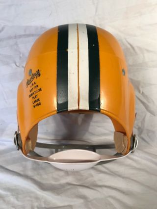 Vintage Rawlings Youth Football Helmet Medium G - 100.  GOLD AND YELLOW. 6