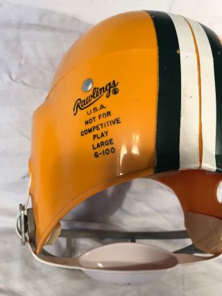 Vintage Rawlings Youth Football Helmet Medium G - 100.  GOLD AND YELLOW. 7