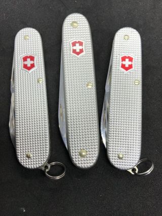Ntsa 3 Silver Alox Victorinox Swiss Army 2 Pioneer Knife 1 Soldier Knife Engrave