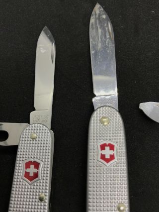 NTSA 3 Silver Alox Victorinox Swiss Army 2 Pioneer Knife 1 Soldier Knife Engrave 4