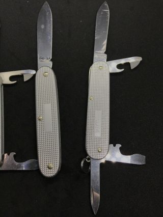 NTSA 3 Silver Alox Victorinox Swiss Army 2 Pioneer Knife 1 Soldier Knife Engrave 8