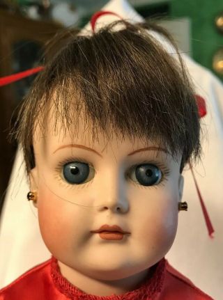 Antique 14.  5” Doll,  Back Of Neck Marked Gladys Holstead,  Bisque Head,  Jointed,