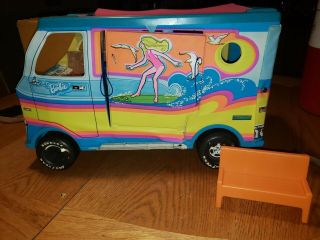 Vintage 1971 Barbie Beach Bus Surfer Motorhome Dodge Van