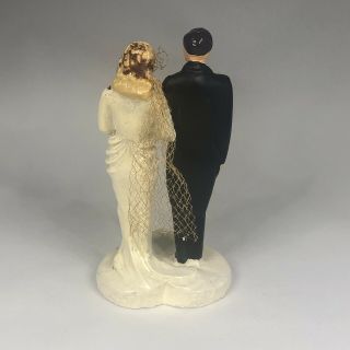 Antique Art Deco Groom And Bride Cake Topper 2