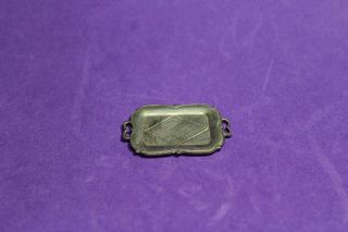 Vtg Antique Dollhouse Miniature Accessory Germany Pewter Serving Tray
