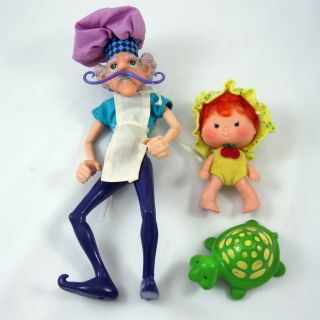 Purple Pieman & Apple Dumplin & Tea Time Turtle Dolls Strawberry Shortcake 1979