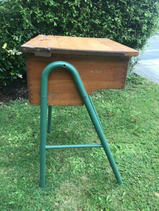 Mid Century School Desk And Chair 4