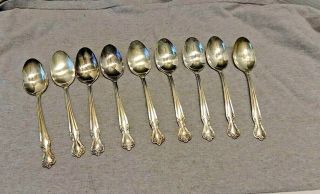 9 Vintage Rogers & Bros Table Spoons Silver Plate Flatware Daybreak