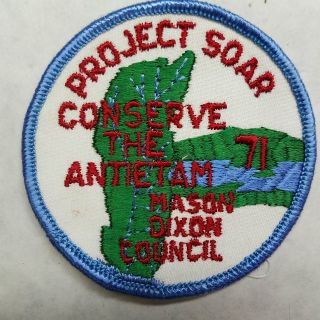 Mason Dixon Council Project Soap Conserve The Antietam 1971 Patch 3 - Inch Diamete