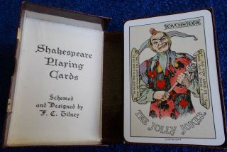 Antique Playing Cards - Shakespeare 1920s Rdno 367882 Copyright - Box