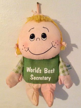 Russ Vintage Wilbur And Friends Stuffed Doll World’s Best Secretary 328 Toy