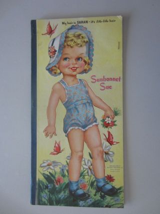 Vintage Sunbonnet Sue,  A Paper Doll Book,  Whitman Publishing