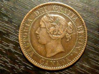 Antique 1859 One Cent Victoria - Hight Grade