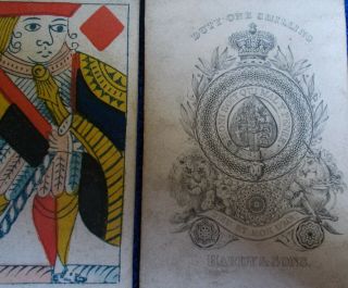 Hardy And Sons Antique Playing Cards C.  1830 / 1840 49/52 Cards