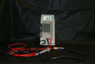 Fluke 8060 A True Rms Multimeter With Leads And Fresh Battery.