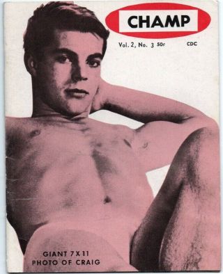 Vintage Champ Vol.  2,  No.  3 Male Beefcake Physique Mag Craig Whitney Cf Gay Int