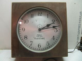 Antique Vintage Poole Electric Clock