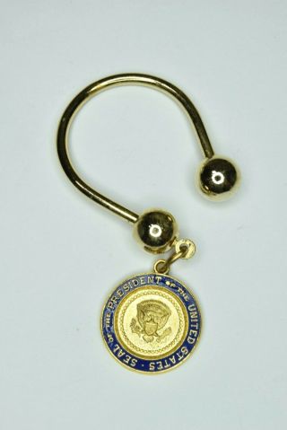 Authentic Vintage White House Vip Gift Presidential Seal Key Chain Charm Fob