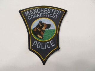 Connecticut Manchester Police K - 9 Unit Patch