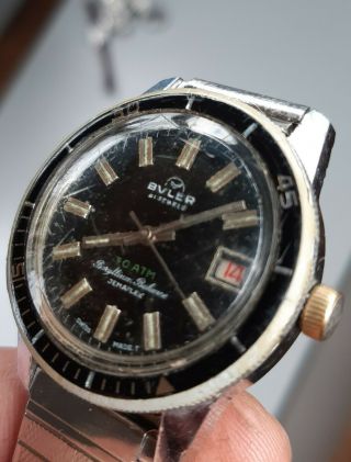 Vintage Rare Buler Divers Watch Jemaflex 30atm