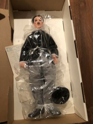 Vintage Charlie Chaplin Doll,  12” tall By World Doll 1989 (Rare) 5