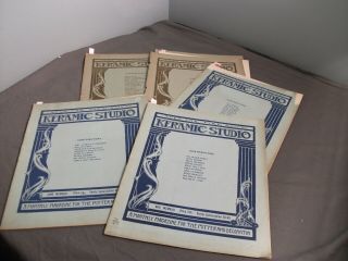 5 Vintage Keramic Studio Magazines - Feb,  April,  May,  June,  Nov 1923 - 6 64