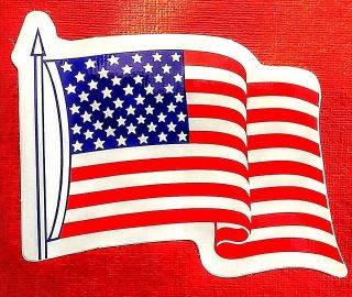 American Flag Poly Decals - United States.  Flag Decals - Package Of 100