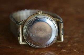 Vintage Bulova Wrist Watch M6 Waterproof Men ' s Wristwatch 5