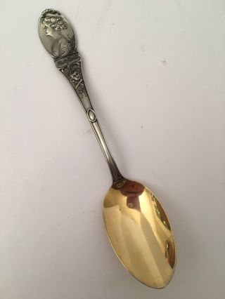Billy Burke Spoon Wizard Of Oz Colonial Silver/gold Spoon Glinda Good Witch 4