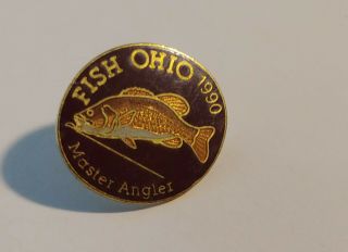 1990 Fish Ohio Master Angler Pin